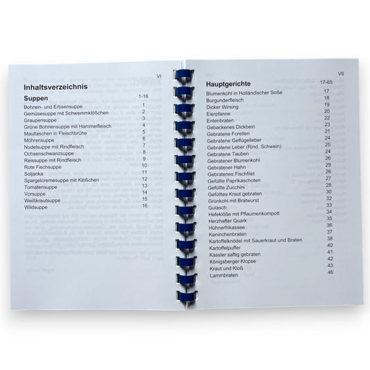 Ingrids Kochrezepte Inhalt 1