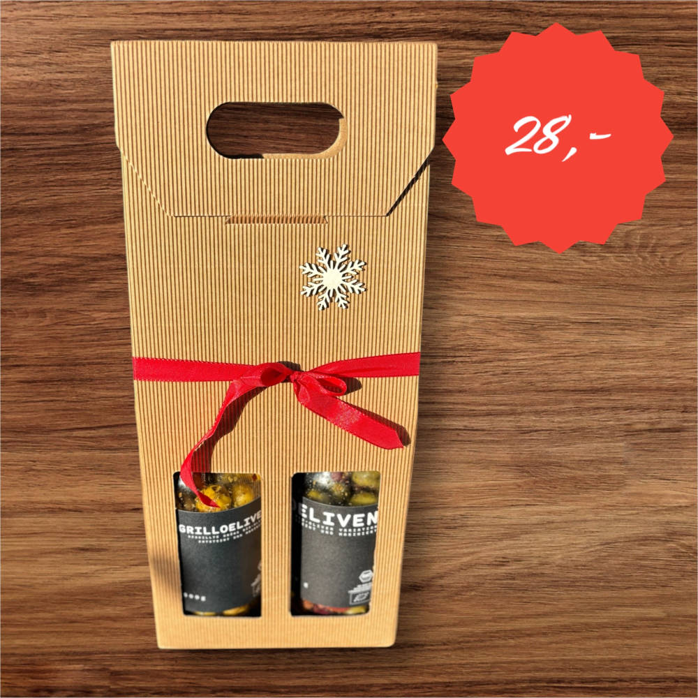 Geschenkbox mit Oliven