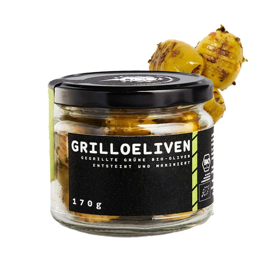 gegrillte grüne Oliven von OEL Berlin