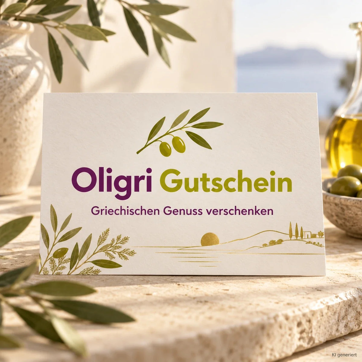 Oligri Gutschein für griechische Spezialitäten