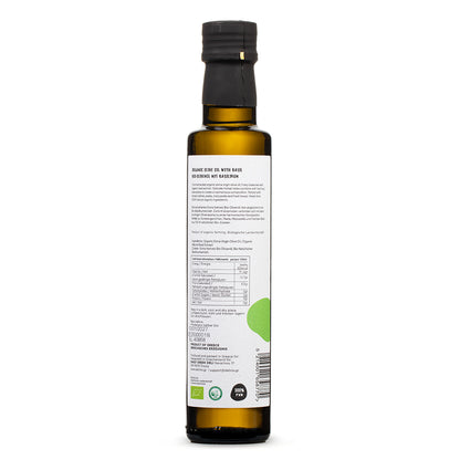 Delinio Bio-Olivenöl mit Basilikum 250ml Nährwertangaben