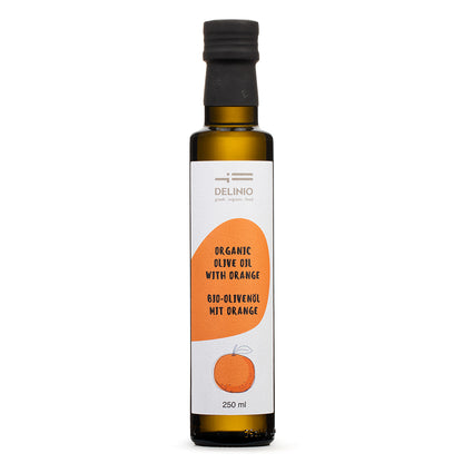 Delinio Bio-Olivenöl mit Orange 250ml
