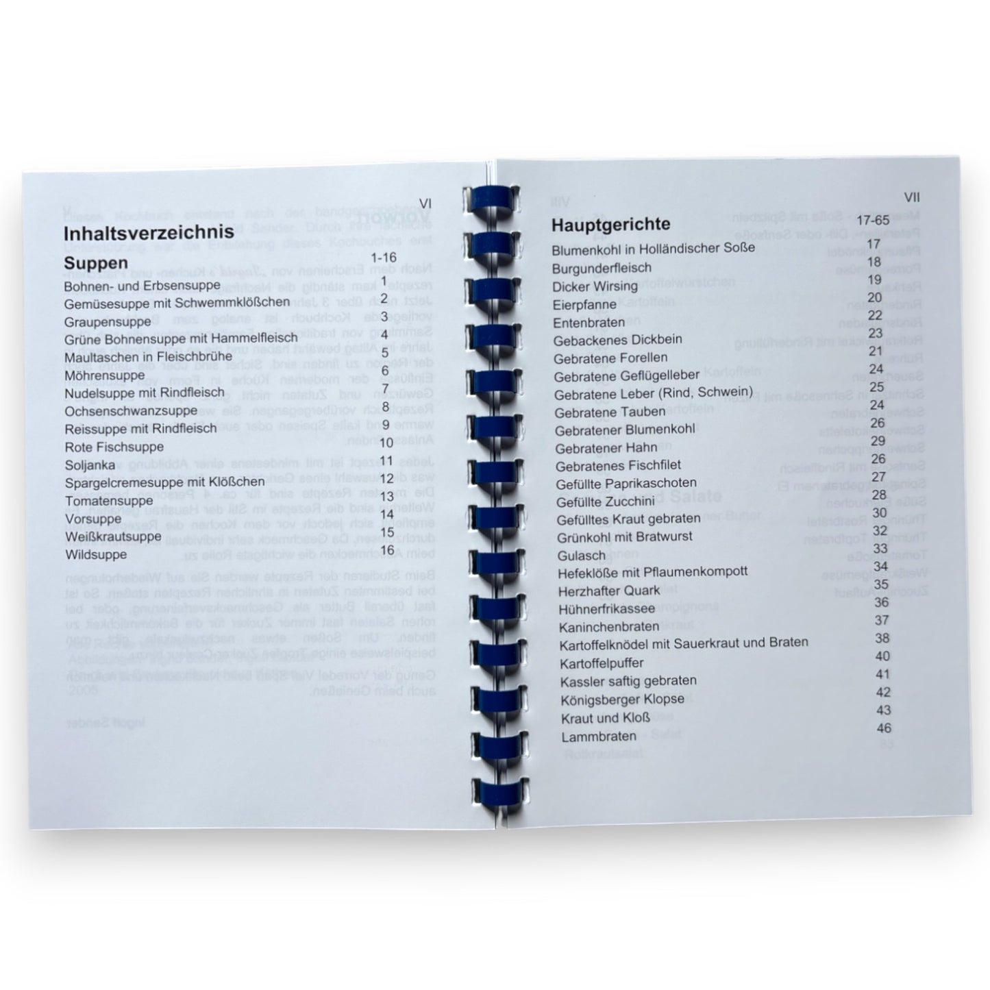Ingrids Kochrezepte Inhalt 1