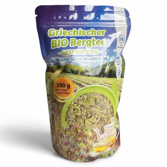 Oligri Griechischer Bio Bergtee - geschnittener Sideritis scardica aus Kozani 100 g