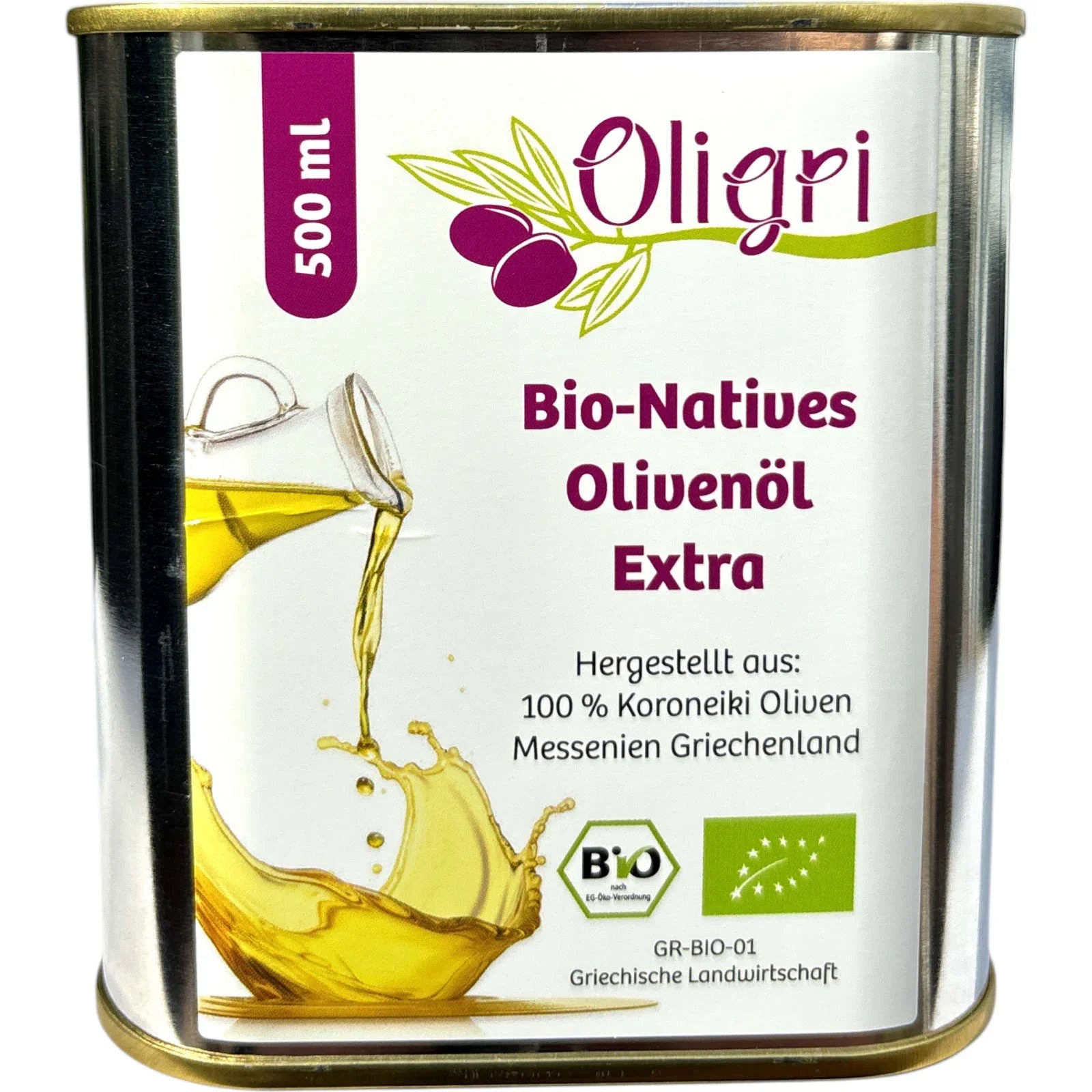 Oligri Olivenöl 500 ml Kanister 2025