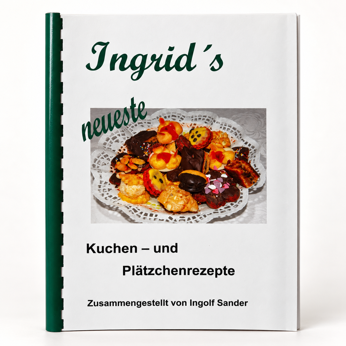 Ingrids neueste Kuchen und Plätzchenrezepte – Produktbild auf hellem Hintergrund