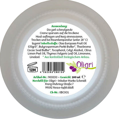 Oligri Bodycreme Anwendung